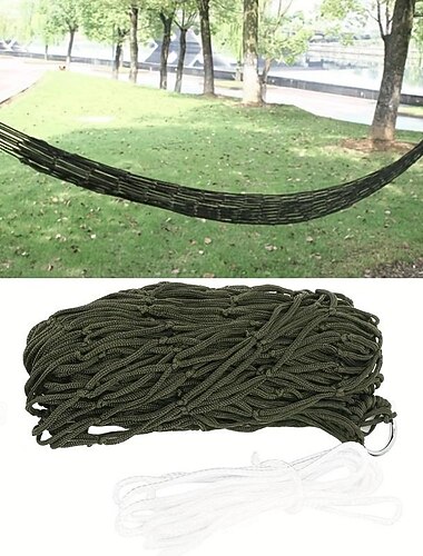 Einzelhängematte aus dickem Netz für den Außenbereich, Campinghängematte