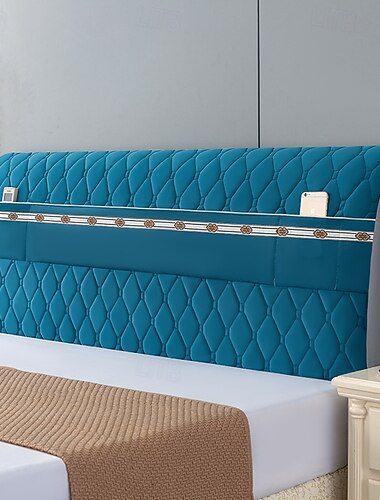 W pełni zintegrowany pokrowiec na wezgłowie elastyczny pokrowiec ochronny na wezgłowie rozciągliwy nowoczesny pokrowiec przeciwdustowy oddychające pokrowce na wezgłowie do dekoracji sypialni