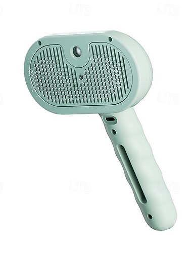 børste til hunde, 3 i 1 vandhundebørste med vandtank og udløserknap, damphundebørste til at fjerne sammenfiltret hår, tåget vandbørste til hunde katte, tåget spray kat børste