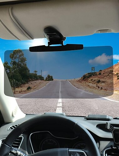 bilsolskydd universellt anti-bländande polariserat solskydd för bilvisirförlängning som skyddar mot snöblindhet och UV-strålar