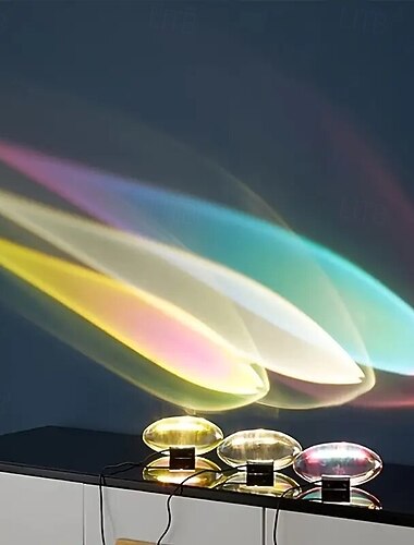 lampă decorativă de cristal cu led lampă de noapte cu putere usb curcubeu apus de soare rgb iluminat colorat pentru decorarea camerei cadou unic pentru prieteni