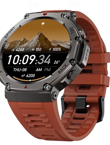 696 DM58 Slimme horloge 1.43 inch(es) Smart horloge Bluetooth Stappenteller Gespreksherinnering Slaaptracker Compatibel met: Android iOS Uniseks Handsfree bellen Berichtherinnering Aangepaste