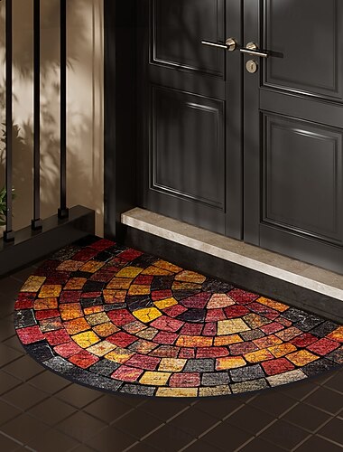 Tapis de cuisine semi-arrondi doormat paillasson antidérapant tapis de zone résistant à l'huile tapis intérieur extérieur décoration de chambre tapis de salle de bain tapis d'entrée printemps été