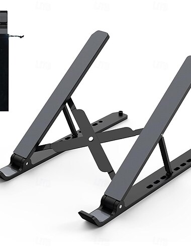 Laptopständer für den Schreibtisch, verstellbarer Laptop-Riser, faltbarer tragbarer Laptop-Halter, belüfteter Kühlungs-Notebookständer für 10-15,6-Zoll-Laptops
