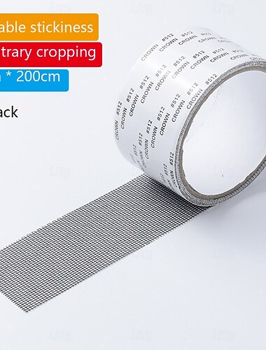 1pc 5cm * 200cm Patch di riparazione per finestre schermate Porta e finestra Riparazione Giunto foro d'acqua Patch anti-grano Rete finestra Riparazione patch Zanzariera