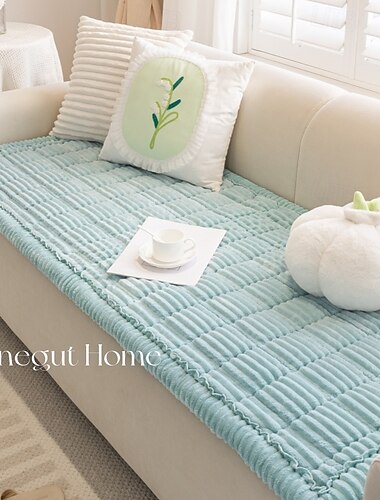 Sofabezug für Hunde, waschbar, flauschige Sofabezüge für Haustiere, Sofabezüge für Boxkissen für 3-Sitz-Couch, haustierfreundlich, rutschfest