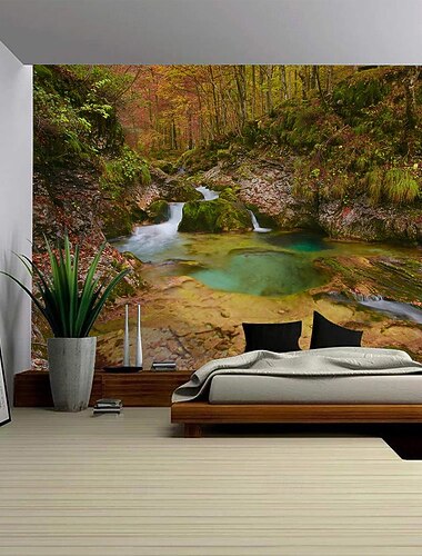 Természetes Táj Falikárpit Művészet Nagyméretű Falikárpit Dekoráció Fotó Háttér Takaró Függöny Otthoni Hálószoba Nappali Dekoráció