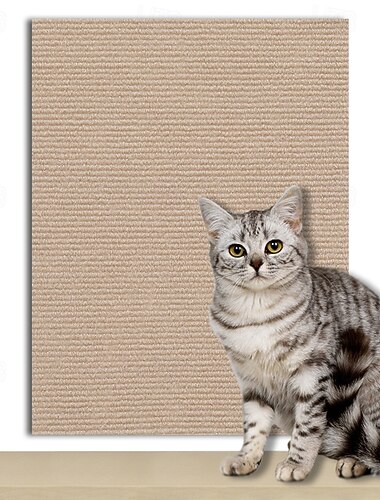 Protection auto-adhésive pour meubles à griffer, tapis de protection pour canapé, tapis en cuir, remplacement pour étagères d'arbre à chat, protection contre les rayures pour animaux de compagnie