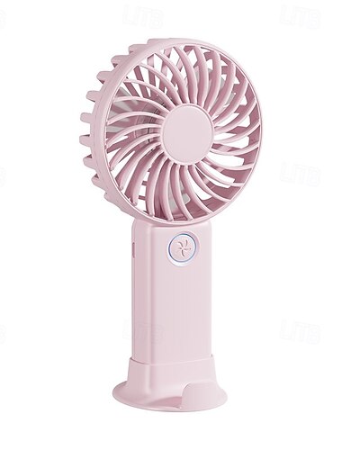 Ventilateur de refroidissement portable à 3 vitesses – Ventilateur électrique rechargeable par USB avec batterie de 1200mAh pour un usage personnel