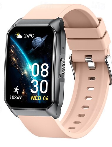 iMosi T69 Smart klocka 1.57 tum Smart Klocka Blåtand Stegräknare Samtalspåminnelse Aktivitetsmonitor Kompatibel med Android iOS Unisex Handsfreesamtal Vattentät Mediakontroll IP68 27,5 mm klockfodral