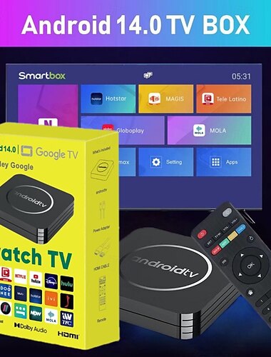 Android 12 TV Box Q3 Digitální displej Cortex-A53 8GB 1 GB