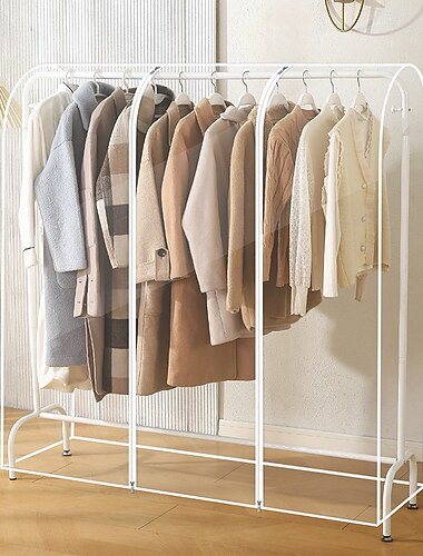 Staubschutzhülle für Kleiderständer, transparenter Kleiderschutz zum Aufhängen von Mänteln und Jacken, vollständig abdeckende, staubdichte Kleiderhülle für den Einsatz im Kleiderschrank oder
