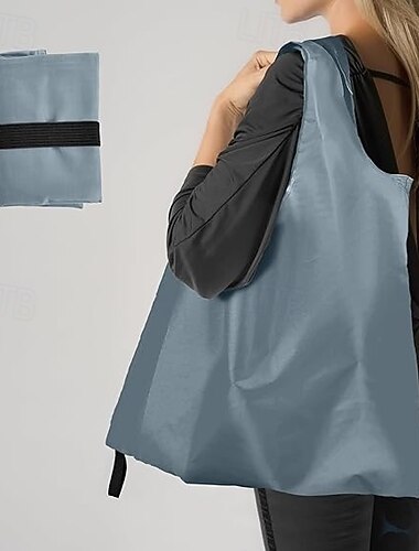 Bolsa de compras plegable, impermeable, reutilizable, bolsa de supermercado, bolsa ecológica de poliéster resistente, bolso de nailon portátil para compras, viajes, uso diario