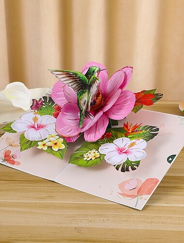 levendige 3D vlinder &Pop-up wenskaart met madeliefjes, het beste cadeau voor mama, Moederdag boeketkaart, waardering voor de leraar, verjaardag, bedankgroet