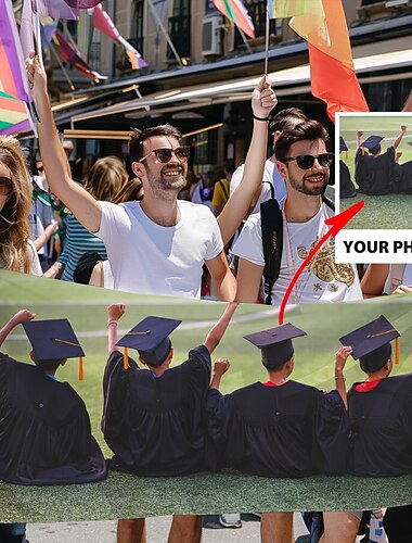 Diploma Egyedi Felvonulási Zászló Legjobb Diploma Ajándék Banner Tervezze meg a Saját Képét/Szövegét/Logóját Banner Tábla 1db