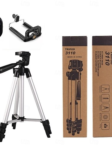 telefonstativ, stativ för telefonhållarfäste/trådlös fjärrkontroll för mobiltelefon/kamera/webbkamera/gopro, bordsstativ för ios/android/smartphone