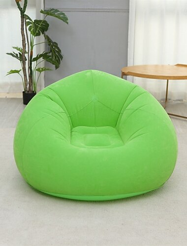 Poltrona gonfiabile da esterno per 1 persona, autogonfiabile, portatile, da campeggio, con borsa per il trasporto, design semi-rettangolare resistente per giardino, picnic, spiaggia &relax, mobili da