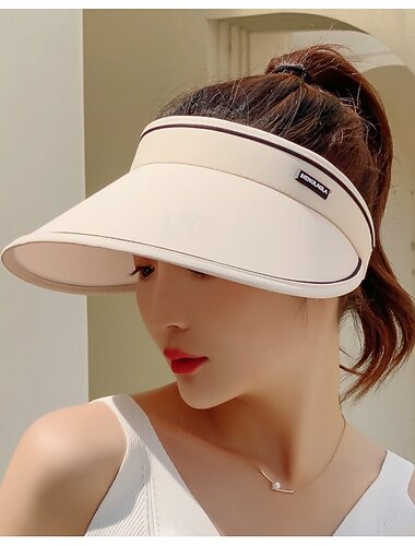 Sommar Vikbar Solhatt Resa Strand Stor Brim Solhatt Utan Topp Anti-ultraviolett Hatt För Kvinnor