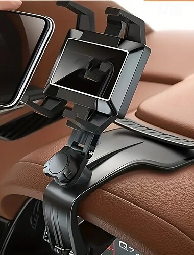 Soporte creativo para teléfono móvil de coche, giratorio 360 grados, para salpicadero de coche, con placa de estacionamiento