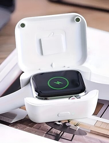 încărcător fără fir pentru seria iwatch încărcare portabilă bancă de încărcare de urgență 900 mah încărcător fără fir portabil pentru ceas