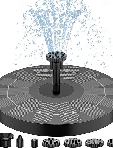 zonnefontein binnenplaats tuin vogelbadfontein, drijvende fontein buitenvijver