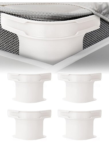 Lot de 4 supports de draps de lit, sangles de drap-housse, supports de draps de lit robustes, sangles de drap-housse d'angle adaptées à toutes les tailles de matelas