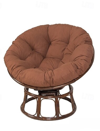 okrągła poduszka na balkon, patio, ogród, krzesło zewnętrzne lub wewnętrzne, wisząca poduszka na krzesło w kształcie jajka