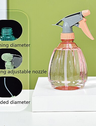 Μπουκάλι ψεκασμού νερού 500ml ομοιόμορφου τύπου, απολύμανση με πίεση χεριών και σπρέι καθαρισμού, νέο μπουκάλι ψεκασμού κήπου με πεπόνι χρώματος