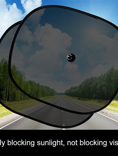 2 db-os autós napellenző – UV-védelemmel, sztatikus fóliával és acélhálóval, könnyen tapadókorongos rögzítéssel, összecsukható tároláshoz, nem hagy maradványokat, 36 × 44 cm, a legtöbb járműhöz illeszkedik