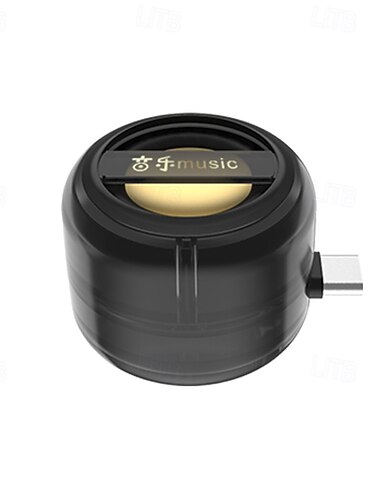 Amplificateur de musique haut-parleur pour téléphones portables, plug and play, amplification 5x, son cristallin, haut-parleur compact pour la maison ou les voyages (prise 3,5 mm, prise type-c)