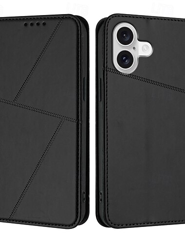 هاتف غطاء من أجل iPhone 17 Pro Max 17 Air 16 15 14 Pro Max Plus 16e 13 12 11 Pro Max حافظة بطاقة المحفظة غطاء الوجه ضد الصدمات نموذج هندسي TPU جلد PU