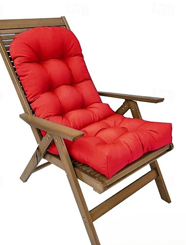 Kissen für Terrassenschaukelstühle, wasserdichte, rutschfeste Terrassenkissen mit hoher Rückenlehne, 43-Zoll-Kissen für Chaiselongues im Innen- und Außenbereich