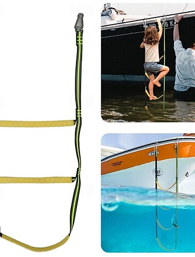 Irrotettavat köysitikkaat ilmatäytteisille veneille, vesiskoottereille, risteilyveneille, avustajaveneen taittuvat tikkaat