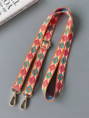 新しい調節可能な携帯電話ストラップロングクロスボディショルダーストラップ吊り下げチェーンレトロトーテムパターン吊り下げ装飾吊り下げネックワイド布ストラップ