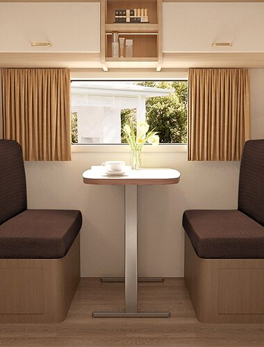 2-delige rv dinette kussenhoezen stretch T-vormige bankkussenhoezen - elastische hoezen voor camperstoelen - duurzame en eenvoudig te monteren camper meubelbescherming