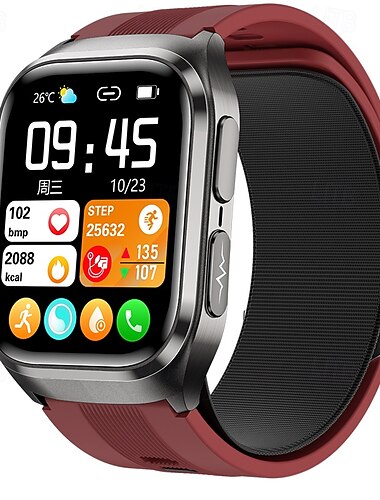 iMosi S17 Reloj inteligente 2.06 pulgada Smartwatch Reloj elegante Bluetooth Podómetro Recordatorio de Llamadas Seguimiento de Actividad Compatible con Android iOS Unisexo Llamadas con Manos Libres