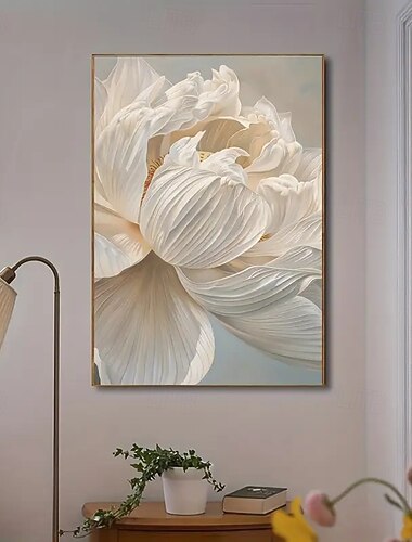 pôster de arte em tela floral retrô moderno sem moldura, arte requintada adequada para decorar salas de estar e quartos