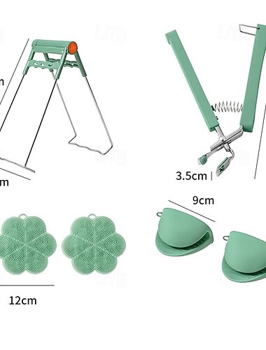 Ensemble de pinces anti-brûlures, pince à bol en acier inoxydable, pince à plateau vapeur antidérapante, pince à vaisselle résistante à la chaleur pour usage domestique en cuisine