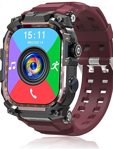 iMosi Q888 Smartwatch 2.06 Zoll Smartwatch Fitnessuhr 4G Schrittzähler Anruferinnerung Schlaf-Tracker Kompatibel mit Null Unisex GPS Freisprechanrufe Wasserdicht IP68 47mm Uhrengehäuse