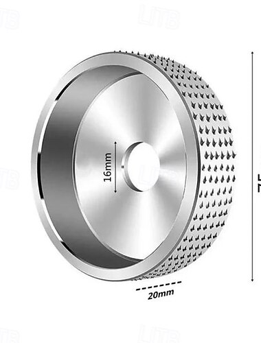 vinkelslipeskive for tre, karbidformingsskive for vinkelsliper, treskjæring, sliping, polering, rotskjæring, tebrett, sporslipeverktøy