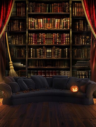 Tapiz de Pared Ventana Gótica – Cortina Roja Escenario con Escena Espeluznante de Noche Iluminada por la Luna Fondo de Horror para Sala de Estar 2025 Dormitorio Decoración de Casa Embrujada