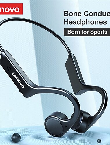 Cuffie a conduzione ossea Lenovo X4 Cuffie a conduzione ossea Bluetooth 5.0 Design ergonomico HIFI IPX5 per Apple Samsung Huawei Xiaomi MI Telefono Cellulare Regalo di San Valentino
