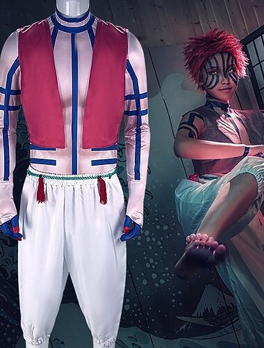 Akaza Komaji Anime Outfits Kostüm Festkleidung Cosplay-Anzüge Halloween Karneval Leistung Comic-Konzert Anime Expo Kostüm Für Herren Erwachsene