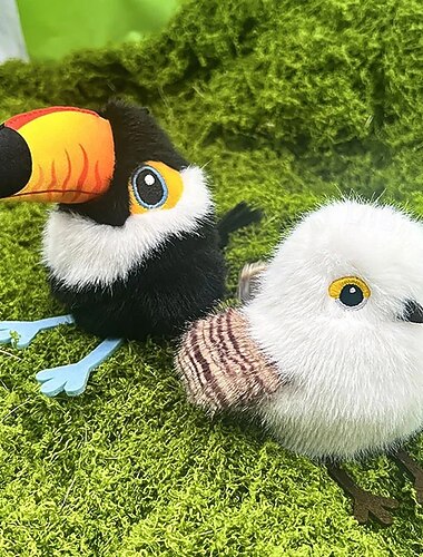 Uppladdningsbar flaxande fågelkattleksak, interaktiva kattleksaker för husdjur, simulerad fågelleksak för kattunderhållning