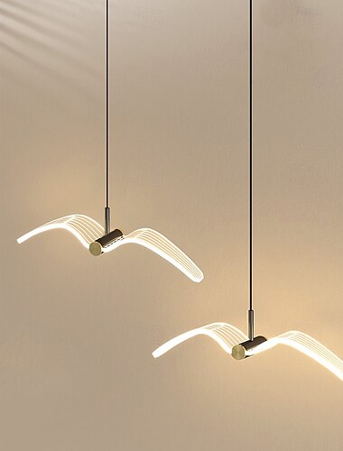 lampade a sospensione a led da cucina illuminazione acrilica dimmerabile 40cm 1/3/4-luce moderna casa colonica foyer ingresso lampade a soffitto appeso globo sopra il tavolo 110-240v