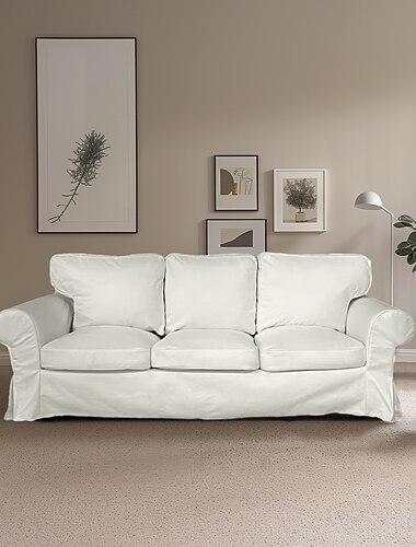 Sofa Bezug für Sessel Loveseat 3-Sitzer Baumwollbezug für den Ektorp Stuhl Sessel Ein-Sitzer Couch Bezug Ersatz passt nicht