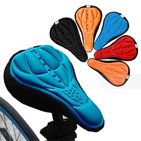 Copertura / cuscino sella della sella della bicicletta Traspirante Comfort Pad 3D Silicone Gel di silice Ciclismo Bici da strada Mountain bike Nero Ro