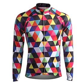 21Grams Men's Women's Cycling Jersey Long Sleeve Winter Plus Size Bike Sweatshirt Jersey Top With 3 Rear Pockets Mountain Bike MTB Road Bik