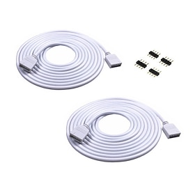 2Pcs 4 Pin Rgb Exte…