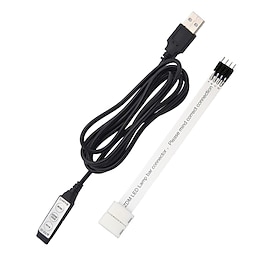 zdm dc5v-24v rgb mini 3 schlüssel usb 5v led controller mit 4pin led streifenverbinder smd5050